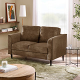 Logan Brown Faux Leather 2 Seater Sofa - LOGAN-2-SEATER-IN-PU-BROWN-1.jpg