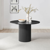 Penrose Black Round Dining Table & 4 Calla Velvet Swivel Chairs - Penrose-dining-table-black-2.jpg