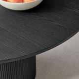 Penrose Black Round Dining Table & 4 Calla Velvet Swivel Chairs - Penrose-dining-table-black-4.jpg