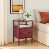 Lykke Plum Purple Metal Storage Bedside Table - Lykke-Bedside-Table-plum-1.jpg