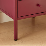 Lykke Plum Purple Metal Storage Bedside Table - Lykke-Bedside-Table-plum-7.jpg