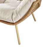 Beige Indoor / Outdoor Rattan Double Egg Chair Seat  - Egg-Chair-Double-Indoor-Beige-WhiteBG-6.jpg