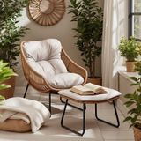Tahiti Indoor / Outdoor Beige Rattan Chair & Footstool - Tahiti-Chair-set-2025-Brown-Rattan-Indoor-1.png