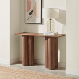 Sutton Walnut Veneer Wood Console Table - Sutton-walnut-console-table-1.jpg