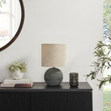 Ripple Grey & Black Textured Ceramic Round Table Lamp - RIPP-TBL-LMP-CER-GRY_L1.jpg