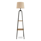 Kessia Black Standing Floor Lamp with Shelves - KESS-FLR-LMP-SLF-BLK_WB1.jpg