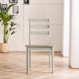2x Lynton Whitewash & Light Grey Wooden Dining Chairs - Lynton-Dining-chairs-Lightgrey-3.jpg