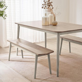Lynton Whitewashed & Grey Solid Wood Large Dining Bench - LYNTON-light-grey-whitewash-Large-Dining-Bench-1.jpg
