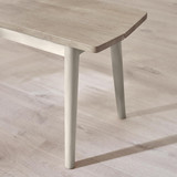 Lynton Whitewashed &Grey  Solid Wood Small Dining Bench - LYNTON-Solid-Wood-WhiteWash-Light-Grey-small-Dining-Bench-6.jpg