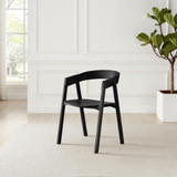 Masa 2x Solid Oak Black Wooden Dining Chairs - Masa-Black-Wood-Din-Chair-7.jpg