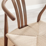 2x Caia Walnut Effect Wood & Rope Wishbone Dining Chairs - Caia-Wishbone-dining-chair-walnut_6.jpg