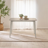 Lynton Small White & Light Grey Wooden Dining Table & 2 Benches - Lynton-Small-Whitewash-LGrey-Dining-Table-2.jpg