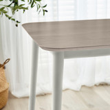 Lynton Large White & Light Grey Wooden Dining Table & 2 Benches - Lynton-Large-Whitewash-LGrey-Dining-Table-3.jpg