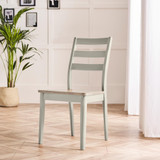 Lynton Large White & Light Grey Wooden Dining Table with 2 Benches & 2 Chairs - Lynton-Dining-chairs-Lightgrey-2.jpg