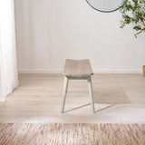 Lynton Large White & Light Grey Wooden Dining Table with 2 Benches & 2 Chairs - LYNTON-grey-whitewash-Large-Dining-Bench-4.jpg