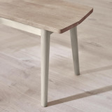 Lynton Large White & Light Grey Wooden Dining Table with 2 Benches & 2 Chairs - LYNTON-light-grey-whitewash-large-Dining-Bench-6.jpg