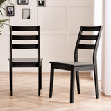 Lynton Small Black Wooden Dining Table & 4 Black Dining Chairs - Lynton-Dining-chairs-Black-1.jpg