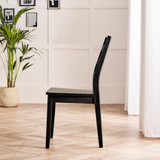 Lynton Small Black Wooden Dining Table & 4 Black Dining Chairs - Lynton-Dining-chairs-Black-4.jpg