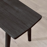 Lynton Small Black Wooden Dining Table with 2 Chairs & Bench - LYNTON-Solid-Wood-Black-small-Dining-Bench-5.jpg