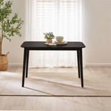 Lynton Small Black Wooden Dining Table with 2 Chairs & Bench - Lynton-Small-Black-Dining-Table-2.jpg