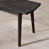 Lynton Small Black Wooden Dining Table with 2 Chairs & Bench - LYNTON-Solid-Wood-Black-small-Dining-Bench-6.jpg