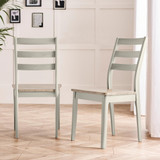 Lynton Small White & Light Grey Wooden Dining Table & 4 Grey Dining Chairs - Lynton-Dining-chairs-Lightgrey-1.jpg