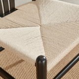 Leif Black Wood Rectangular Extending Table & 8 Caia Black Wishbone Dining Chairs - Caia-Wishbone-dining-chair-black-5.jpg