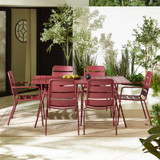 Leros Berry Red Metal 6 Seat Garden Dining Set - LERO-OUT-DIN-SET-BRY-6-3.jpg