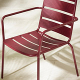 Leros Berry Red Metal 6 Seat Garden Dining Set - LERO-OUT-DIN-SET-BRY-6-6.jpg