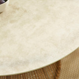 Lanai Round Cream Table & 4 Elba Chairs Garden Dining Set - Lanai-outdoor-dining-table-marble-cream_2.jpg