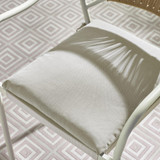 Lanai & Elba Beige Rattan & Cream 4 Seat Round Table Garden Dining Set - elba-cream-rattan-outdoor-dining-chairs-green-seat-5.jpg