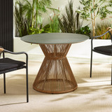 Lanai Beige Rattan & Black 4 Seat Round Garden Dining Table - Lanai-outdoor-dining-table-marble-black_1.jpg