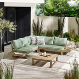 Brisa Wood & Green 6 Seat Garden Sofa & Table Set - BRIS-OUT-COR-SOF-NAT-GRN-6_1.jpg