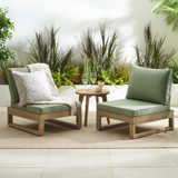 2x Brisa Natural Wood and Green Garden Chairs Set - BRIS-OUT-COR-SOF-NAT-GRN-2_1.jpg