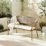 Asa Wood & Wicker 6 Seat Benches & Chairs Garden Dining Set - ASA-OUT-BEN-NAT_1.jpg