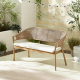 Asa Wood Table + 2 Benches & 2 Chairs Garden Dining Set - ASA-OUT-BEN-NAT_3.jpg