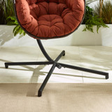 Brown Rattan & Orange Garden Hanging Egg Chair Seat  - EGG-OUT-HNG-CHR-TER-5.jpg