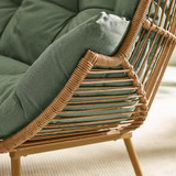 Beige Rattan & Green Garden Double Egg Chair Seat - EGG-OUT-DBL-NAT-GRN_5.jpg