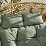 Beige Rattan & Green Garden Double Egg Chair Seat - EGG-OUT-DBL-NAT-GRN_4.jpg