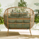 Beige Rattan & Green Garden Double Egg Chair Seat - EGG-OUT-DBL-NAT-GRN_3.jpg