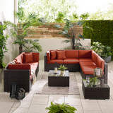 Orlando Brown Rattan & Orange 8 Seat Modular Garden Sofa - ORL-BRN-TER-OUT-SOF-8_2.jpg