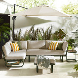 Capri Green Metal & Cream Garden Corner Sofa Set - CAPR-OUT-SOF-SET-GRN-6_2.jpg