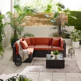 Orlando Brown Rattan & Orange 4 Seat Modular Garden Sofa - ORL-BRN-TER-OUT-SOF-4_4.jpg