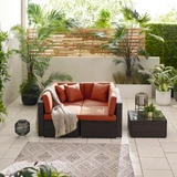 Orlando Brown Rattan & Orange 4 Seat Modular Garden Sofa - ORL-BRN-TER-OUT-SOF-4_5.jpg