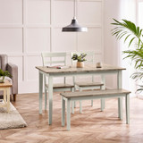 Salcombe Extending Light Grey Wooden Table with 2 Whitby Chairs & 1 Small Bench - Salcombe-Extending-Light-Grey-Dining-Table-2-Whitby-Chairs-Small-Tenby-Bench.jpg