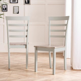 Salcombe Extending Light Grey Wooden Table with 2 Whitby Chairs & 1 Small Bench - Whitby-Dining-Chair-Whitewash-Light-Grey-1.jpg