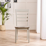 Salcombe Extending Light Grey Wooden Table with 2 Whitby Chairs & 1 Small Bench - Whitby-Dining-Chair-Whitewash-Light-Grey-3.jpg