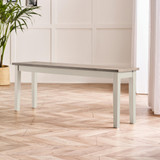 Salcombe Extending Light Grey Wooden Table with 2 Whitby Chairs & 2 Large Benches - Tenby-Bench-Whitewash-LGrey-Large-1.jpg