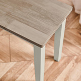Salcombe Extending Light Grey Wooden Table with 2 Whitby Chairs & 2 Large Benches - Tenby-Bench-Whitewash-LGrey-Large-4.jpg
