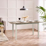 Salcombe Extending Light Grey Wooden Table with 2 Whitby Chairs & 2 Large Benches - Salcombe-Whitewash-Light-Grey-Rectangle-Extending-Dining-Table-1.jpg